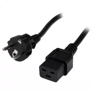 StarTech.com 2 m (6 jala) arvuti toitejuhe, 16AWG, EU Schuko pistikule C19, 16A 250V, must asendus vahelduvvoolu toitejuhe, printeri toitejuhe, arvuti toiteploki kaabel, monitori toitekaabel - UL loetletud