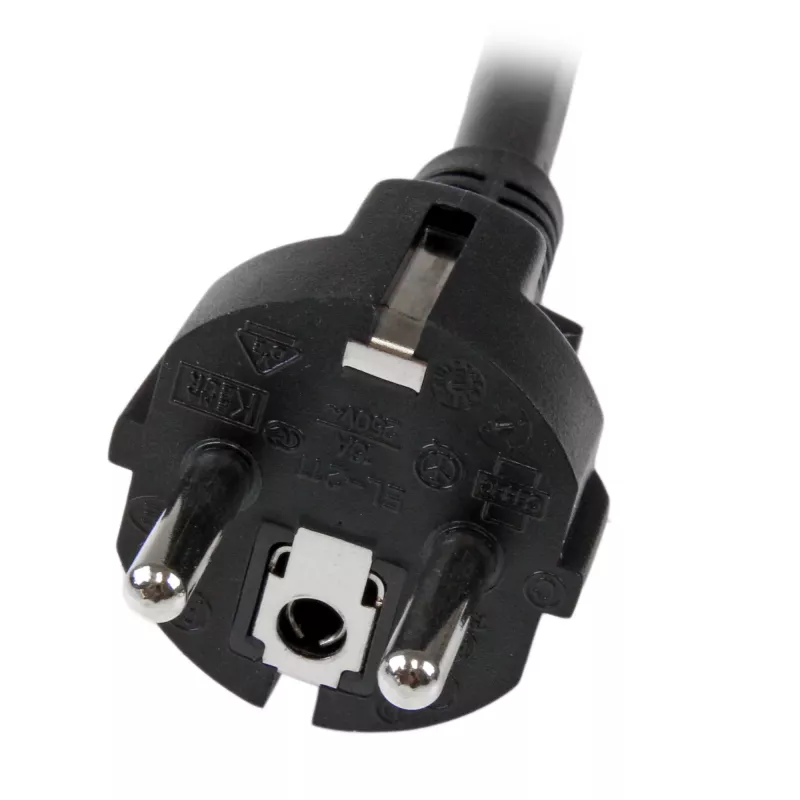 StarTech.com 2 m (6 jala) arvuti toitejuhe, 16AWG, EU Schuko pistikule C19, 16A 250V, must asendus vahelduvvoolu toitejuhe, printeri toitejuhe, arvuti toiteploki kaabel, monitori toitekaabel - UL loetletud