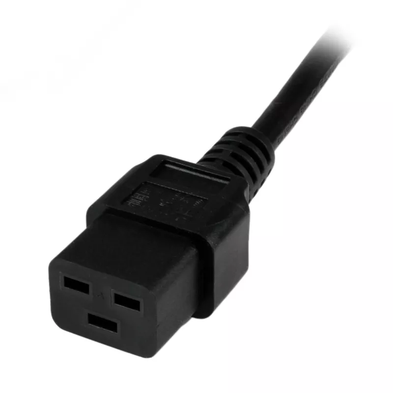 StarTech.com 2 m (6 jala) arvuti toitejuhe, 16AWG, EU Schuko pistikule C19, 16A 250V, must asendus vahelduvvoolu toitejuhe, printeri toitejuhe, arvuti toiteploki kaabel, monitori toitekaabel - UL loetletud