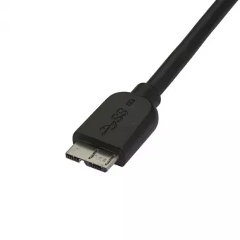StarTech.com õhuke Micro USB 3.0 kaabel - M/M - 0,5 m (20 tolli), 0,5 m, USB A, Micro-USB B, USB 3.2 Gen 1 (3.1 Gen 1), Isane/Isane, Must