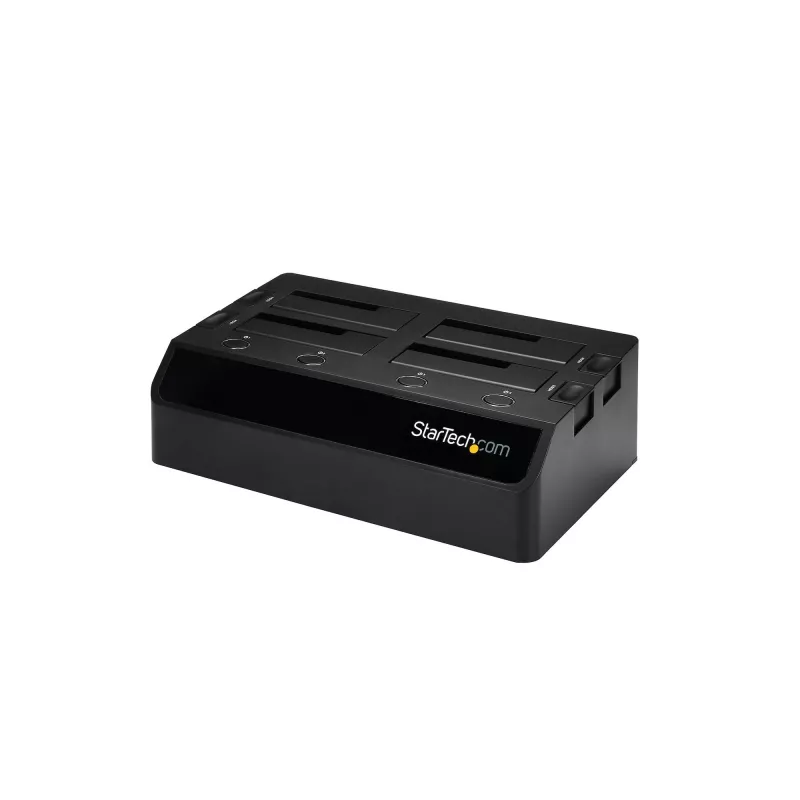 StarTech.com 4-pesaline USB 3.0 to SATA kõvaketta dokkimisjaam, USB kõvaketta dokk, väline 2,5/3,5-tolline SATA III SSD/HDD dokkimisjaam, vahetuspesaga kõvakettapesa, ülaltlaaditav