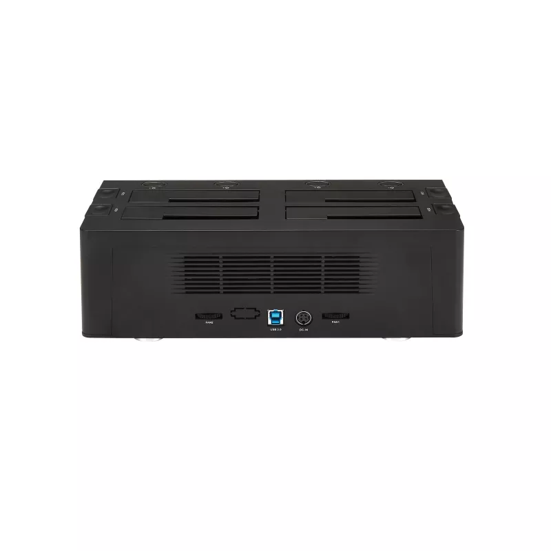 StarTech.com 4-pesaline USB 3.0 to SATA kõvaketta dokkimisjaam, USB kõvaketta dokk, väline 2,5/3,5-tolline SATA III SSD/HDD dokkimisjaam, vahetuspesaga kõvakettapesa, ülaltlaaditav