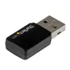 StarTech.com USB 2.0 AC600 Mini kahesageduslik Wireless-AC võrguadapter - 1T1R 802.11ac WiFi adapter