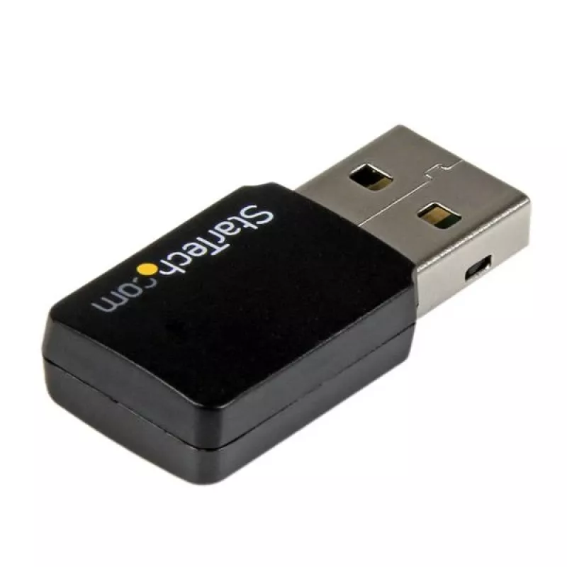StarTech.com USB 2.0 AC600 Mini kahesageduslik Wireless-AC võrguadapter - 1T1R 802.11ac WiFi adapter