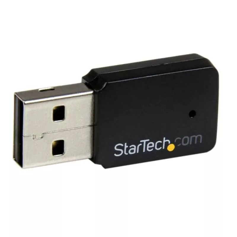 StarTech.com USB 2.0 AC600 Mini kahesageduslik Wireless-AC võrguadapter - 1T1R 802.11ac WiFi adapter