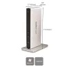 StarTech.com kahe monitoriga USB 3.0 dokkimisjaam DVI ja vertikaalse alusega