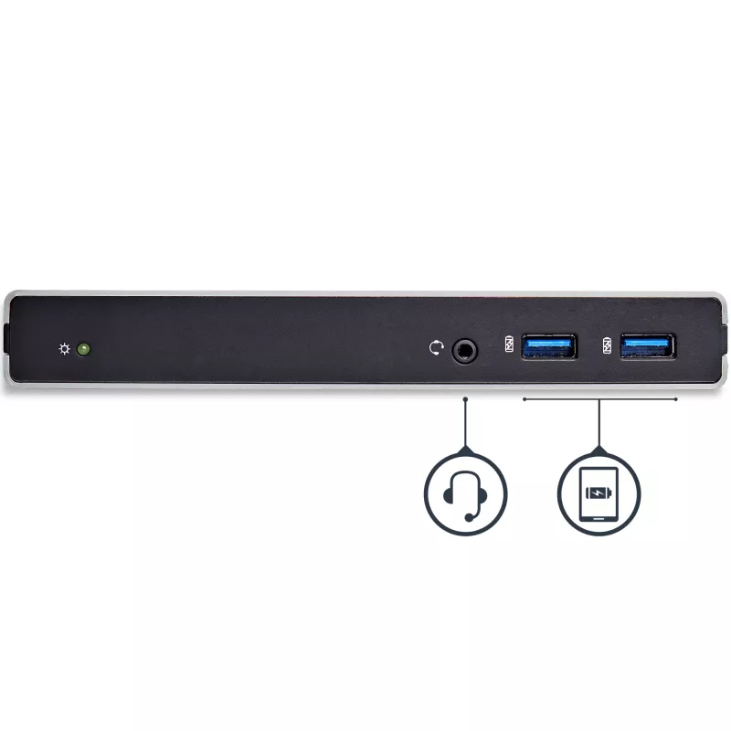 StarTech.com kahe monitoriga USB 3.0 dokkimisjaam DVI ja vertikaalse alusega