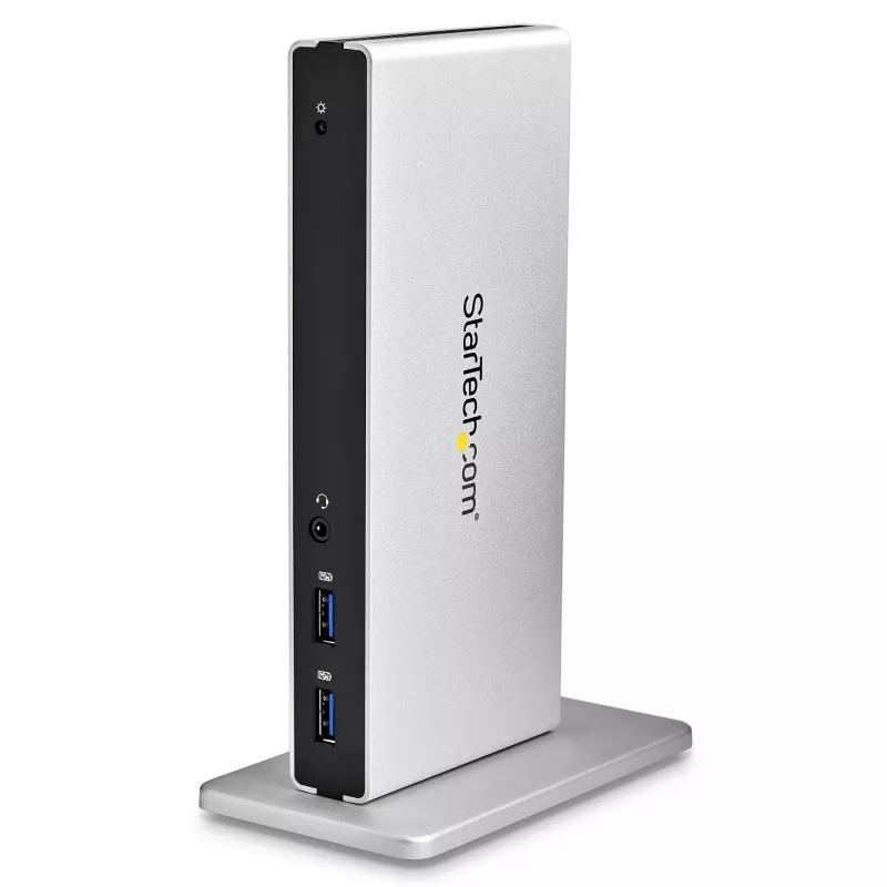 StarTech.com kahe monitoriga USB 3.0 dokkimisjaam DVI ja vertikaalse alusega