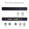 StarTech.com kahe monitoriga USB 3.0 dokkimisjaam DVI ja vertikaalse alusega