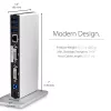 StarTech.com kahe monitoriga USB 3.0 dokkimisjaam DVI ja vertikaalse alusega