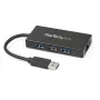 StarTech.com 3-pordiline kaasaskantav USB 3.0 jaotur ja Gigabit Ethernet - alumiiniumist sisseehitatud kaabliga