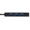 StarTech.com 3-pordiline kaasaskantav USB 3.0 jaotur ja Gigabit Ethernet - alumiiniumist sisseehitatud kaabliga