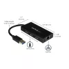 StarTech.com 3-pordiline kaasaskantav USB 3.0 jaotur ja Gigabit Ethernet - alumiiniumist sisseehitatud kaabliga