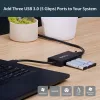 StarTech.com 3-pordiline kaasaskantav USB 3.0 jaotur ja Gigabit Ethernet - alumiiniumist sisseehitatud kaabliga