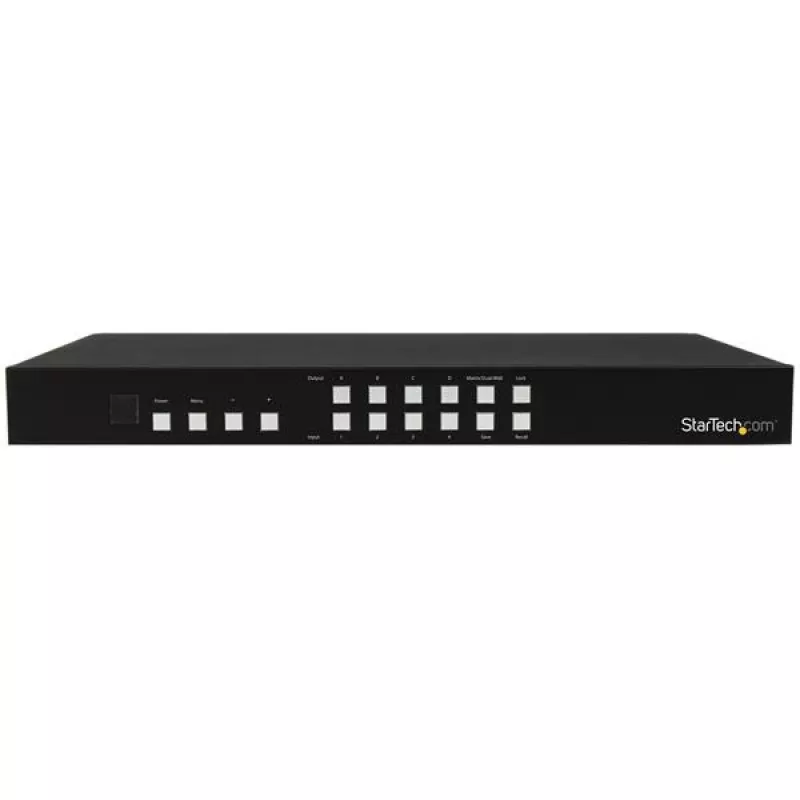 StarTech.com 4x4 HDMI Matrix Switch koos Picture-and-Picture Multiviewer or Video Wall