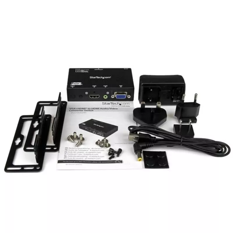 StarTech.com 2x1 HDMI + VGA HDMI konverterlüliti automaatse ja prioriteetse ümberlülitusega – 1080p