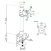 StarTech.com ühe monitori lauakinnitus – reguleeritava kõrgusega – teras – kuni 34-tollistele (14 kg) kuvaritele