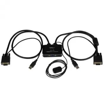 StarTech.com 2-pordiline USB VGA kaabel KVM-lüliti – USB-toitega, kauglülitiga