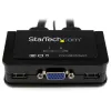 StarTech.com 2-pordiline USB VGA kaabel KVM-lüliti – USB-toitega, kauglülitiga