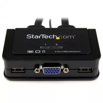 StarTech.com 2-pordiline USB VGA kaabel KVM-lüliti – USB-toitega, kauglülitiga
