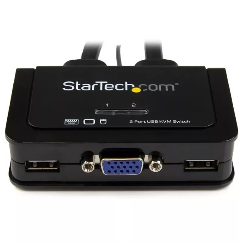 StarTech.com 2-pordiline USB VGA kaabel KVM-lüliti – USB-toitega, kauglülitiga