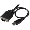 StarTech.com 2-pordiline USB VGA kaabel KVM-lüliti – USB-toitega, kauglülitiga