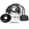 StarTech.com 2-pordiline USB VGA kaabel KVM-lüliti – USB-toitega, kauglülitiga