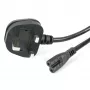 StarTech.com 3-jalane (1 m) UK sülearvuti toitekaabel, BS 1363 kuni C7, 2,5 A 250 V, 18AWG, must, UK sülearvuti asendusjuhe, printeri toitekaabel, vahelduvvoolu sülearvuti laadimisjuhe, sülearvuti toiteploki juhe