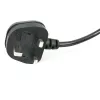 StarTech.com 3-jalane (1 m) UK sülearvuti toitekaabel, BS 1363 kuni C7, 2,5 A 250 V, 18AWG, must, UK sülearvuti asendusjuhe, printeri toitekaabel, vahelduvvoolu sülearvuti laadimisjuhe, sülearvuti toiteploki juhe