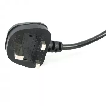 StarTech.com 3-jalane (1 m) UK sülearvuti toitekaabel, BS 1363 kuni C7, 2,5 A 250 V, 18AWG, must, UK sülearvuti asendusjuhe, printeri toitekaabel, vahelduvvoolu sülearvuti laadimisjuhe, sülearvuti toiteploki juhe