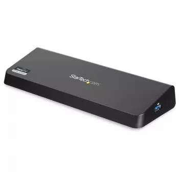 StarTech.com USB 3.0 dokkimisjaam kahe monitoriga, HDMI ja 4K DisplayPort - USB 3.0 kuni 4x USB-A, Ethernet, HDMI ja DP - USB Type A universaalne sülearvuti dokkimisjaam Macile ja Windowsile