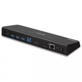StarTech.com USB 3.0 dokkimisjaam kahe monitoriga, HDMI ja 4K DisplayPort - USB 3.0 kuni 4x USB-A, Ethernet, HDMI ja DP - USB Type A universaalne sülearvuti dokkimisjaam Macile ja Windowsile