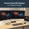 StarTech.com USB 3.0 dokkimisjaam kahe monitoriga, HDMI ja 4K DisplayPort - USB 3.0 kuni 4x USB-A, Ethernet, HDMI ja DP - USB Type A universaalne sülearvuti dokkimisjaam Macile ja Windowsile