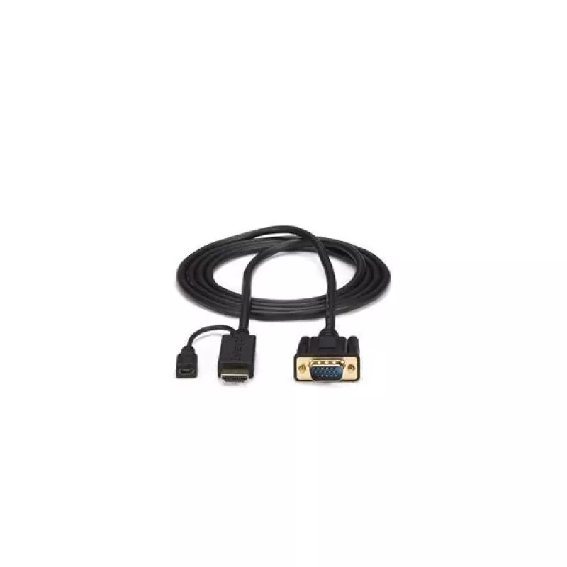 StarTech.com 3 jalga HDMI-VGA aktiivmuundurkaabel – HDMI-VGA adapter – 1920x1200 või 1080p