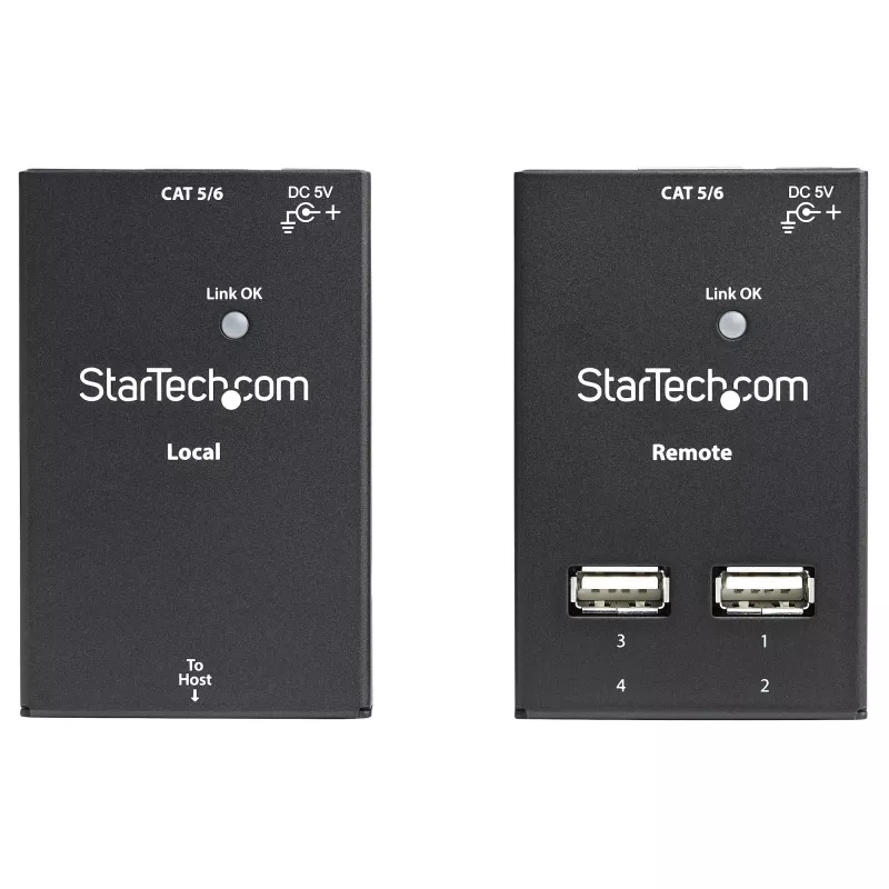 StarTech.com 4-pordiline USB 2.0 pikendaja üle Cat5 või Cat6 – 130 jalga (40 m)