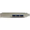 StarTech.com 4-pordiline PCI Express USB 3.0 kaart, PCIe, USB 3.2 Gen 1 (3.1 Gen 1), täiskõrgus / madalprofiil, PCI 2.0, must, roostevaba teras, 3 m
