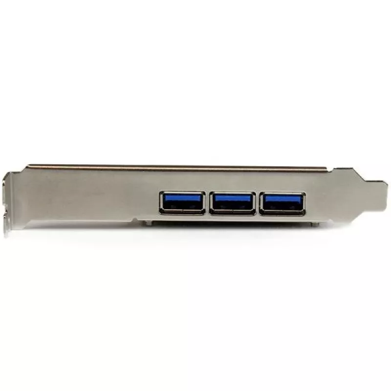 StarTech.com 4-pordiline PCI Express USB 3.0 kaart, PCIe, USB 3.2 Gen 1 (3.1 Gen 1), täiskõrgus / madalprofiil, PCI 2.0, must, roostevaba teras, 3 m