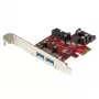 StarTech.com 4-pordiline PCI Express USB 3.0 kaart – 2 välist ja 2 sisemist – SATA toide – UASP tugi – 2x sisemist (IDC) emaplaadistiilis päist