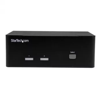 StarTech.com 2-pordine KVM-lüliti kahe VGA-ga - USB 2.0, 1920 x 1200 pikslit, Full HD, 18 W, Must