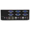 StarTech.com 2-pordine KVM-lüliti kahe VGA-ga - USB 2.0, 1920 x 1200 pikslit, Full HD, 18 W, Must