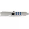StarTech.com 3-pordiline PCI Express USB 3.0 kaart + Gigabit Ethernet