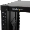 StarTech.com 4-postiline 9U mobiilne avatud raamiga serveririiul, nelja postiga võrguriiul ratastega, 19-tolline veerev riiul kodu/kontori kitsastele põrandapindadele, väike andmeriiul arvuti/AV/IT-seadmetele – TAA-ga vastavuses