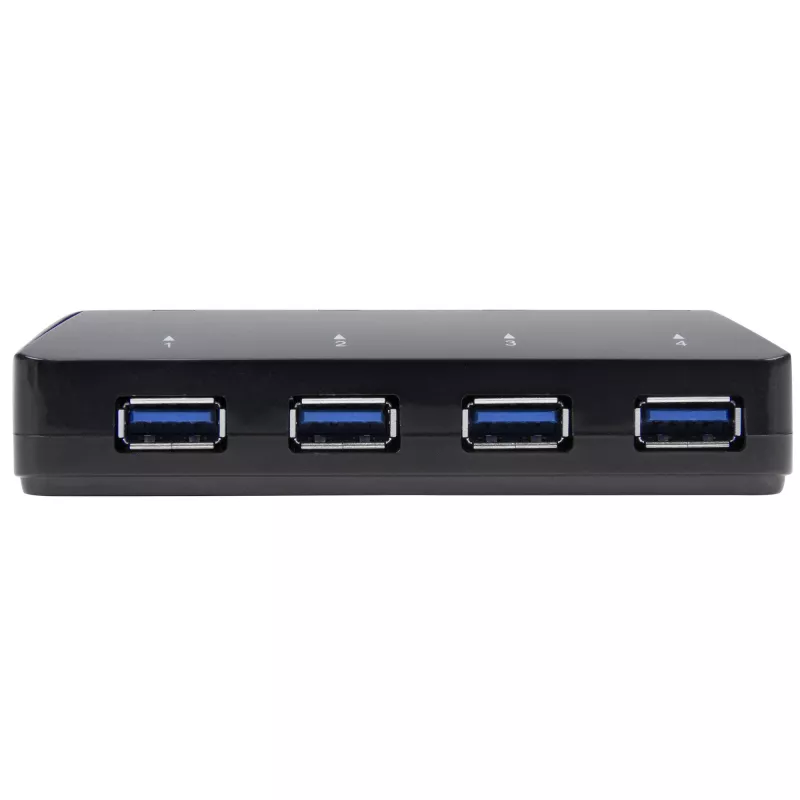 StarTech.com 4-pordiline USB 3.0 jaotur koos spetsiaalse laadimispordiga – 1 x 2,4 A port ~ 4-pordiline USB 3.0 jaotur (5 Gbit/s) koos spetsiaalse laadimispordiga – 1 x 2,4 A port