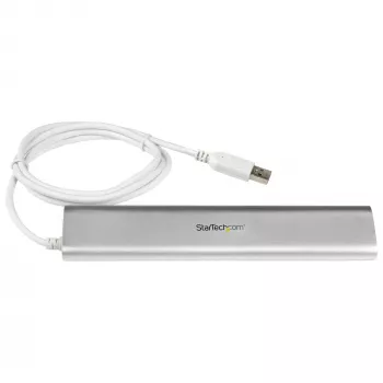 StarTech.com 7-pordiline USB-jaotur, USB A kuni 7x USB-A porti, USB 5 Gbit/s, tugev disain, siini- või toitega, kaasaskantav sülearvuti USB 3.0 jaoturi laiendus toiteplokiga