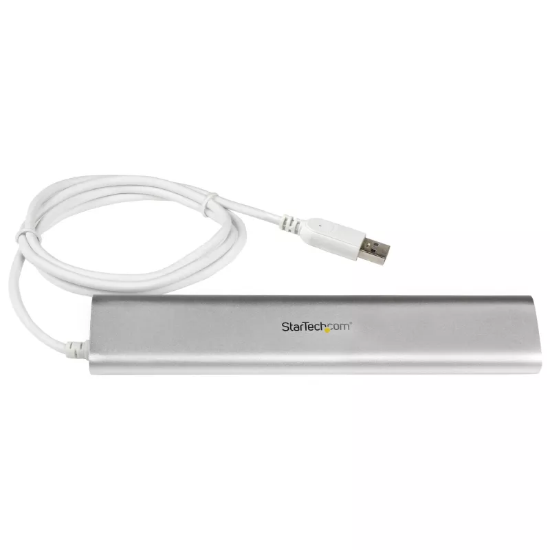 StarTech.com 7-pordiline USB-jaotur, USB A kuni 7x USB-A porti, USB 5 Gbit/s, tugev disain, siini- või toitega, kaasaskantav sülearvuti USB 3.0 jaoturi laiendus toiteplokiga