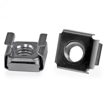StarTech.com M6 puurimutrid - 100 tk pakend, Puurimutter, Teras, Roostevaba teras, M6, CE, TAA, REACH, 13 mm