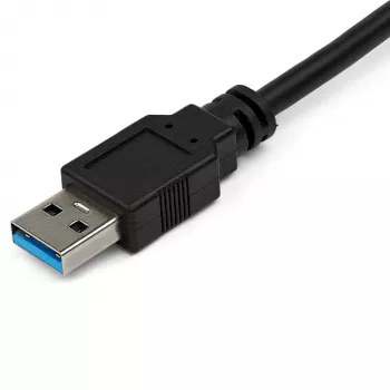 StarTech.com USB–Etherneti adapter, USB 3.0 – 10/100/1000 Gigabit Ethernet LAN-muundur sülearvutitele, 11,8 tolli / 30 cm ühendatud kaabel, USB–RJ45 adapter, võrguadapter, USB-võrguadapter