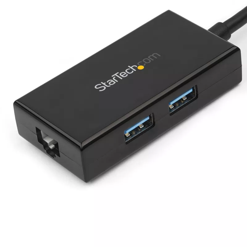 StarTech.com USB–Etherneti adapter, USB 3.0 – 10/100/1000 Gigabit Ethernet LAN-muundur sülearvutitele, 11,8 tolli / 30 cm ühendatud kaabel, USB–RJ45 adapter, võrguadapter, USB-võrguadapter
