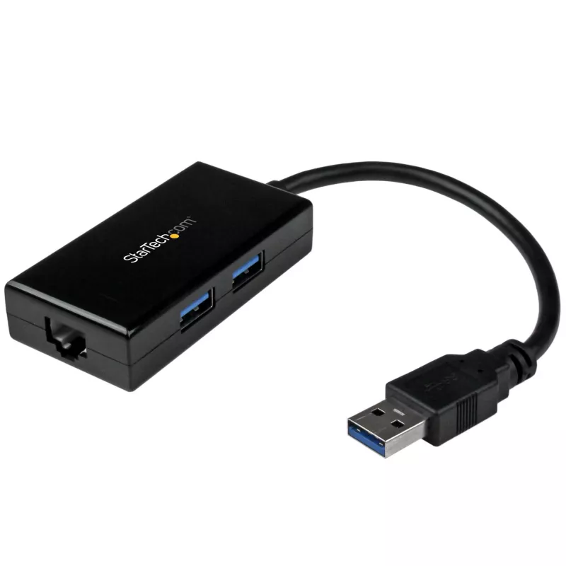 StarTech.com USB–Etherneti adapter, USB 3.0 – 10/100/1000 Gigabit Ethernet LAN-muundur sülearvutitele, 11,8 tolli / 30 cm ühendatud kaabel, USB–RJ45 adapter, võrguadapter, USB-võrguadapter