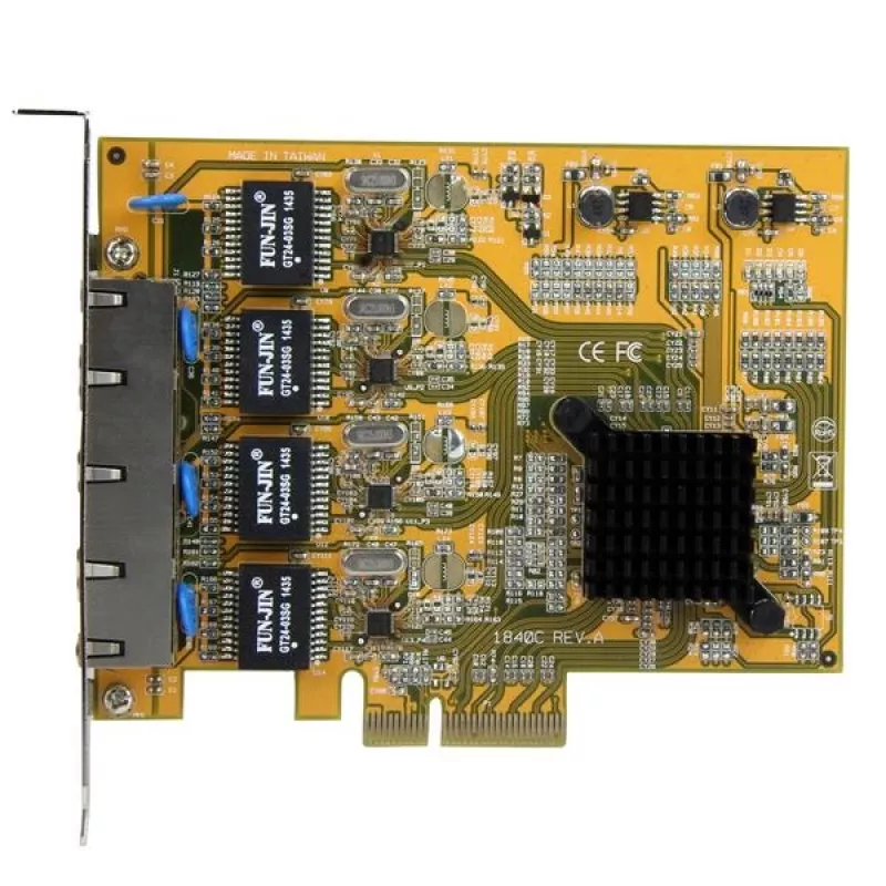 StarTech.com 4-pordiline PCIe Gigabit võrguadapteri kaart, sisemine, juhtmega, PCI Express, Ethernet, 2000 Mbit/s